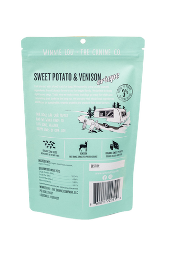 Winnie Lou Sweet Potato & Venison Crisps Dog Treats
