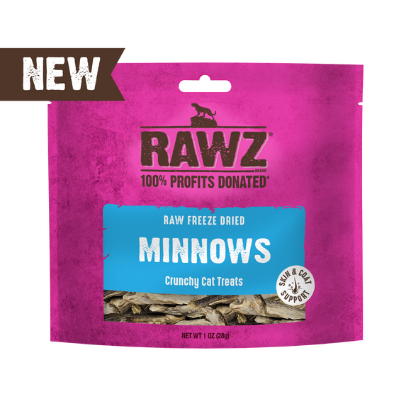 Raw Freeze Dried Minnows Crunchy Cat Treats