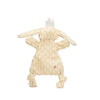 HuggleHounds Bobbi Bunny HuggleFlatties™ Durable Plush Dog Toy