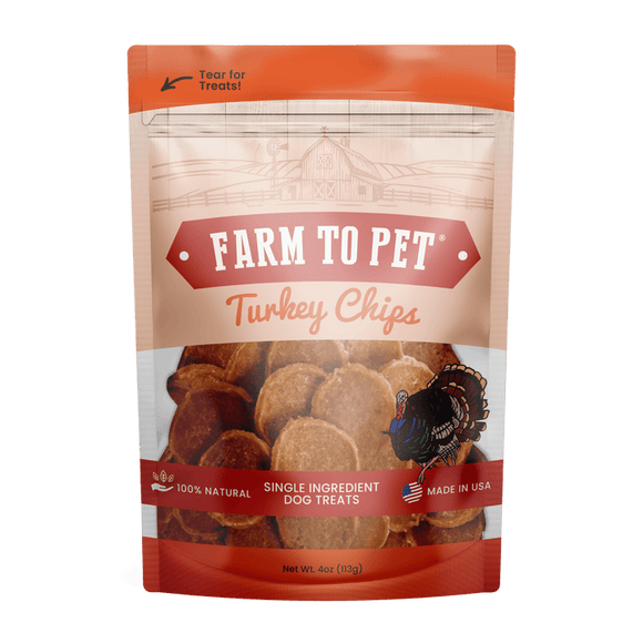 Farm To Pet Turkey Chips Single Ingredient Dog Treats