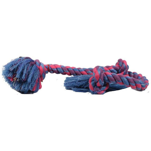 MAMMOTH FLOSSY CHEWS COLOR 3 KNOT ROPE TUG (36 IN, MULTI)