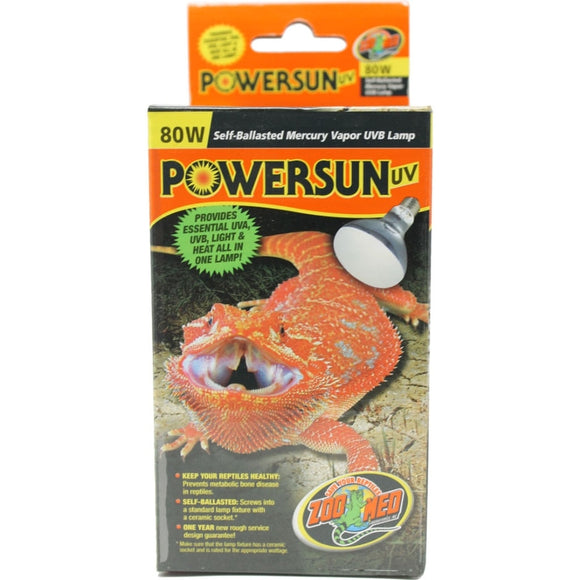 POWERSUN UV SELF-BALLASTED MERCURY VAPOR LAMP (100 WATT)